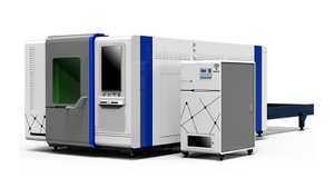 Y&uuml;ksek Hızlı Kapalı 3kw &Ccedil;ift Platformlu Fiber Metal Lazer Kesici 
