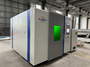 ባኦኩን ሞዴል 1515 3kW ሙሉ በሙሉ የተዘጋ ነጠላ-ፕላትፎርም ፋይበር ሌዘር የመቁረጫ ማሽን ከጎን የሚከፈቱ በሮች | ከፍተኛ ትክክለኛነት ያለው የብረት ሉህ የመቁረጫ መሳሪያዎች