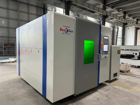 Baokun Model 1515 3kW Fully Enclosed Single-Platform Fiber Laser Cutting Machine with Side-Opening Doors | ອຸປະກອນຕັດແຜ່ນໂລຫະທີ່ມີຄວາມແມ່ນຍໍາສູງ